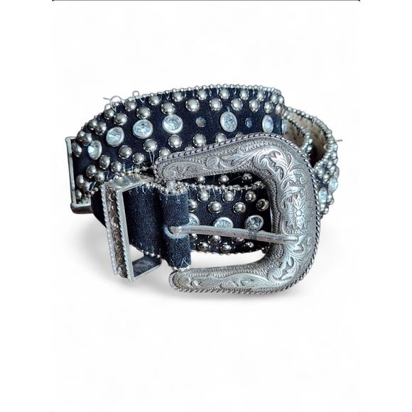 Unbranded Rhinestone Belt Western Cowgirl Bling Studded Design Diamond 36-40 \